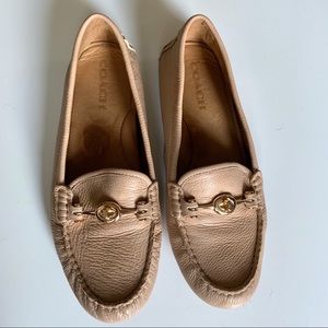 Coach Arlene Leather Loafer/Driver - Natural